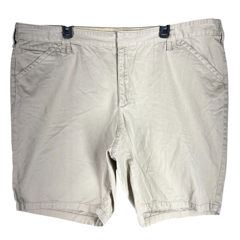 Eddie Bauer Blakely Cotton Chino Shorts Womens 24W Plus‎ Outdoors Hiking Camping